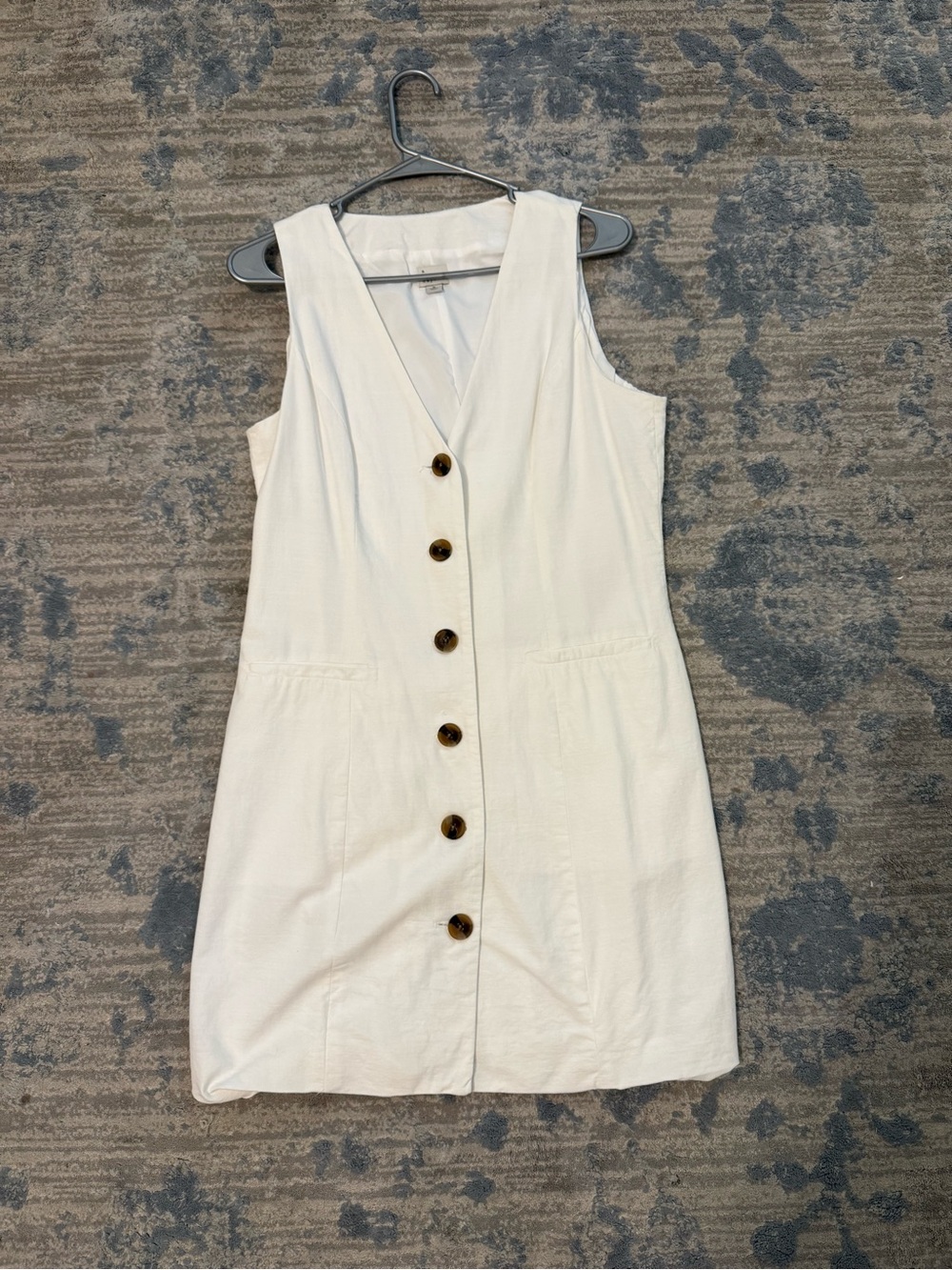 Target White Button-Front Mini Dress